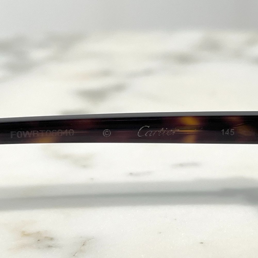 SOLD! Cartier Glasses Sunglasses C'decor Gold Tortoise - Picture 4 of 12